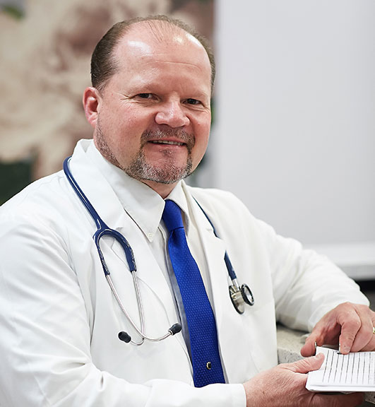 Dr. Peter Baddick is the primary care physician at Senior LIFE Lehigh Valley.